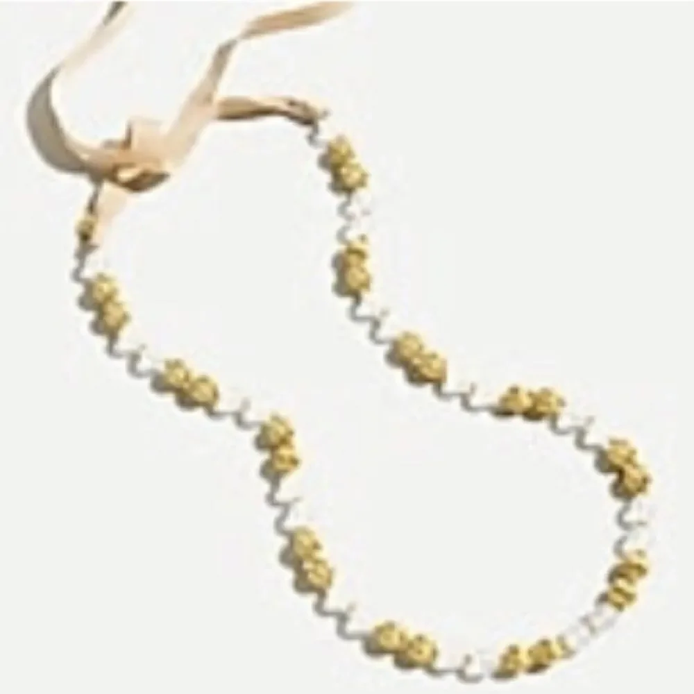 J Crew Beaded Ribbon Necklace